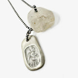SASANIAN DOG TAG IN SILVER