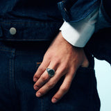 BOUTONS ET BATAILLES RING IN SILVER