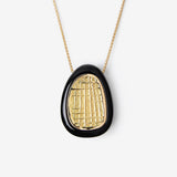 HASHTAG PENDANT IN ONYX