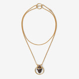 I HEART YOU NECKLACE IN HEMATITE