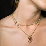 I HEART YOU NECKLACE IN CARNELIAN