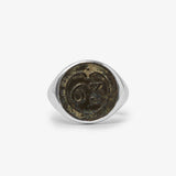 BOUTONS ET BATAILLES RING IN SILVER