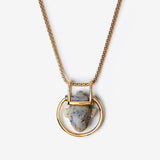 I HEART YOU NECKLACE IN GRANITE