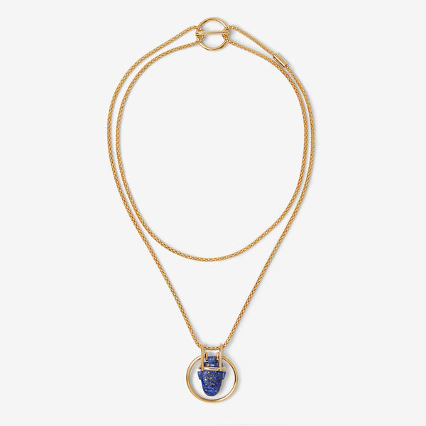 I HEART YOU NECKLACE IN LAPIS LAZULI