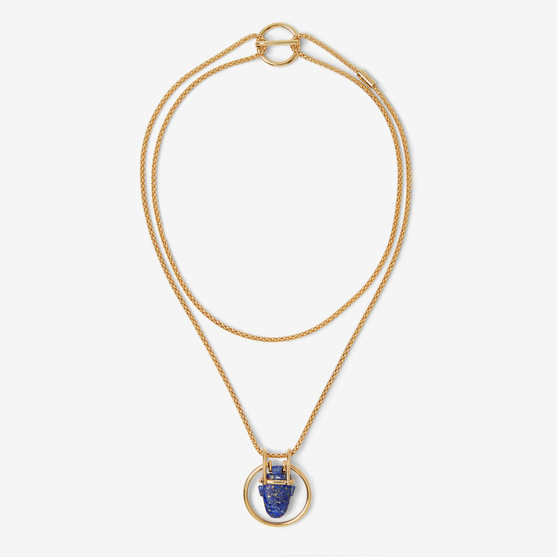 I HEART YOU NECKLACE IN LAPIS LAZULI